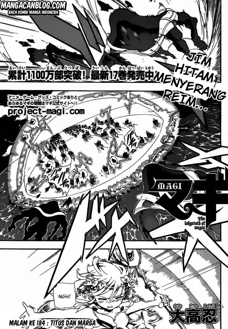 Magi – Labyrinth of Magic chapter 184